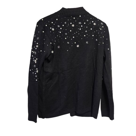 Vintage SUSAN BRISTOL Christmas Sweater Old World Santa Hand‎  Angora Blend XL - Picture 3 of 7